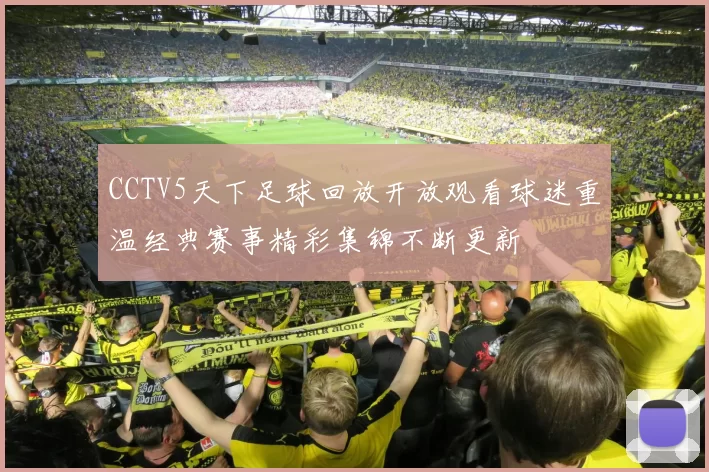 CCTV5天下足球回放开放观看球迷重温经典赛事精彩集锦不断更新
